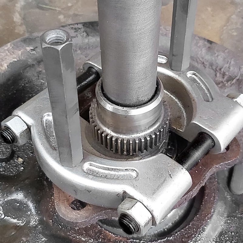 ChgImposs Heavy Duty Bearing Puller with 3/8 to 3 inch Jaw for Gear Pinion/Wheel Hub/Bearing Separator, Chrome-Plated Steel Splitter Tool - Image 5
